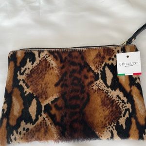 Wristlet- Fur with Black back- NWT